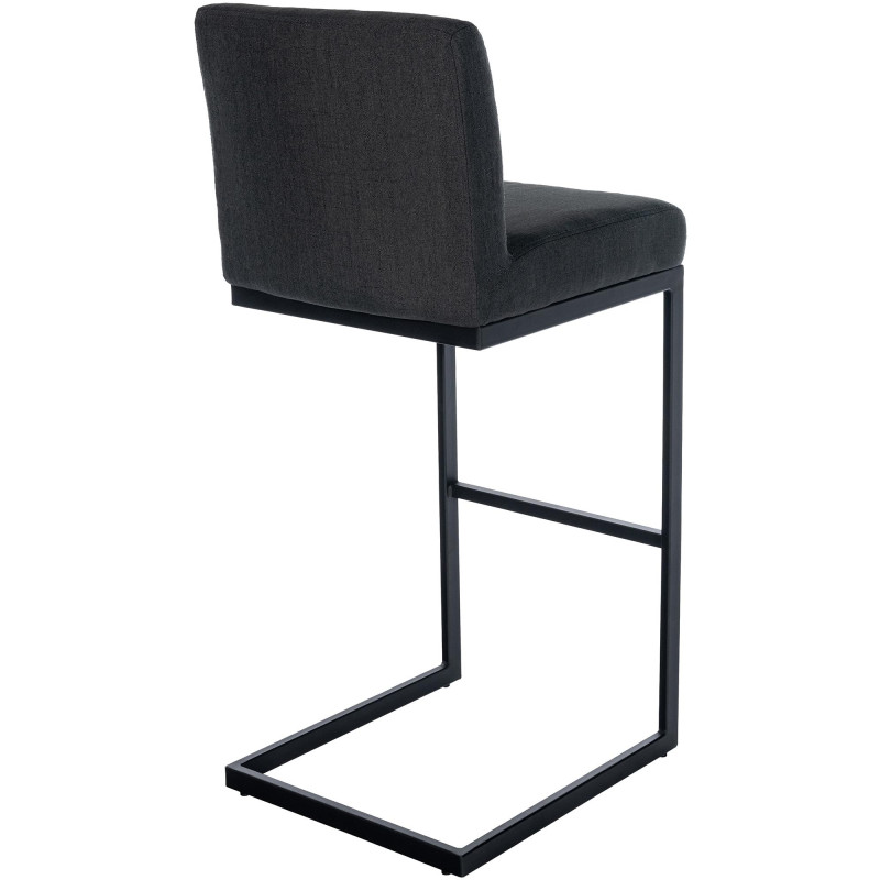 Tabouret de bar Hopewell, tissu B, gris foncé