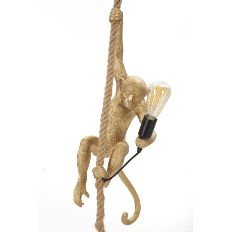 PLAFONNIER SINGE DORÉ CM Ø 27X32X60