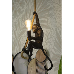 LAMPADAIRE MONKEY NOIR CM Ø 27X32X60