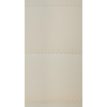 Conjunto de 2 banquetas Lex, em couro sintético, tamanho B, cor creme.