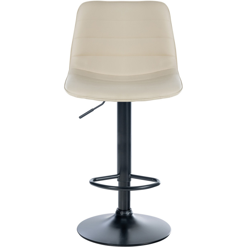 Set di 2 sgabelli da bar Lex, similpelle, B, crema