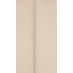 Conjunto de 2 banquetas de bar Milet em couro sintético, cor creme.