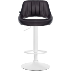 Ensemble de 2 tabourets de bar Milet, similicuir, marron