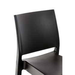 Ensemble de 4 tabourets de bar Maya noirs