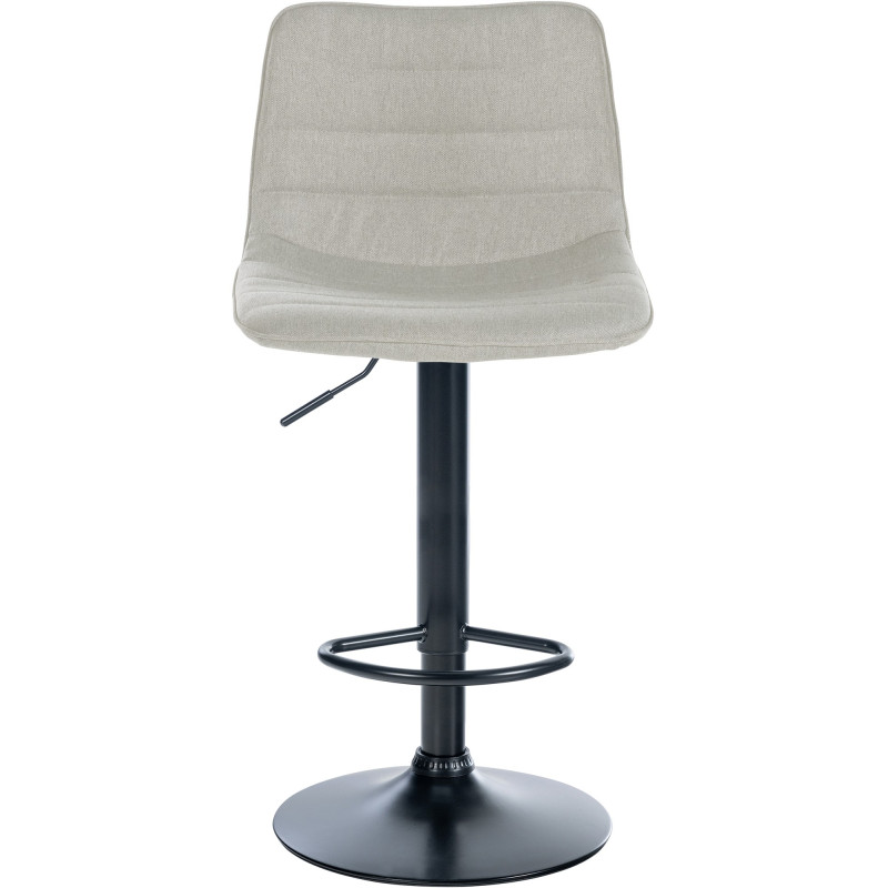 Set di 2 sgabelli da bar in tessuto Lex B crema