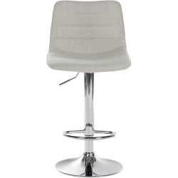 Set di 2 sgabelli da bar in tessuto Lex C crema