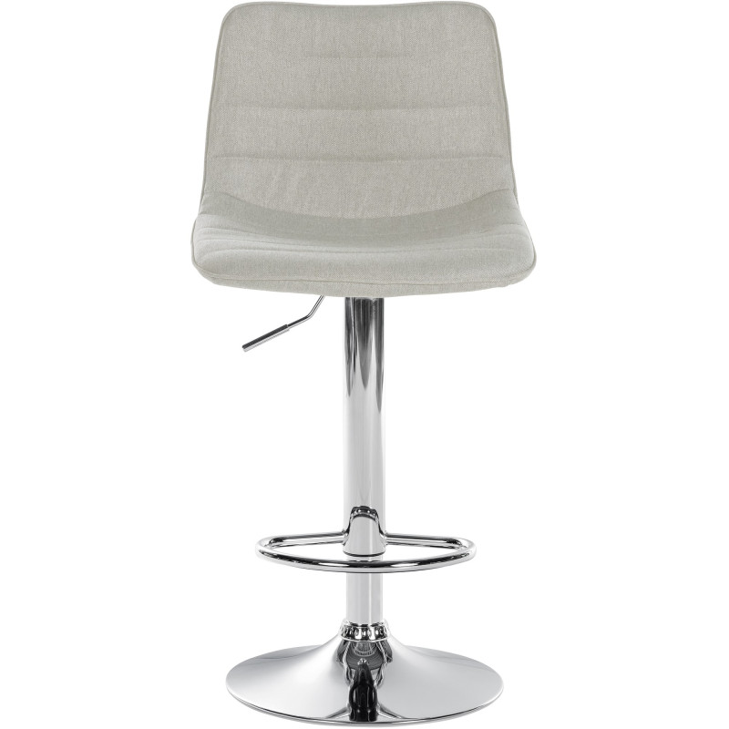 Set di 2 sgabelli da bar in tessuto Lex C crema