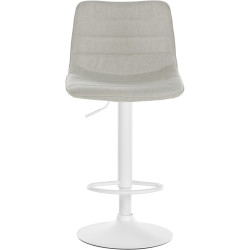 Ensemble de 2 tabourets de bar Lex en tissu crème