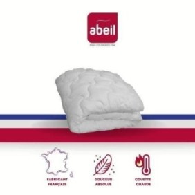 ABEIL Couette chaude Douceur Absolue 140x200 cm blanc