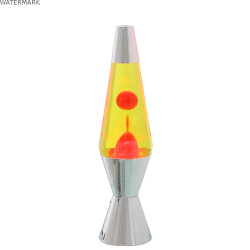 Lampe à Lave Alexandra House Living Jaune Rose Métal 9 x 37 x 9 cm