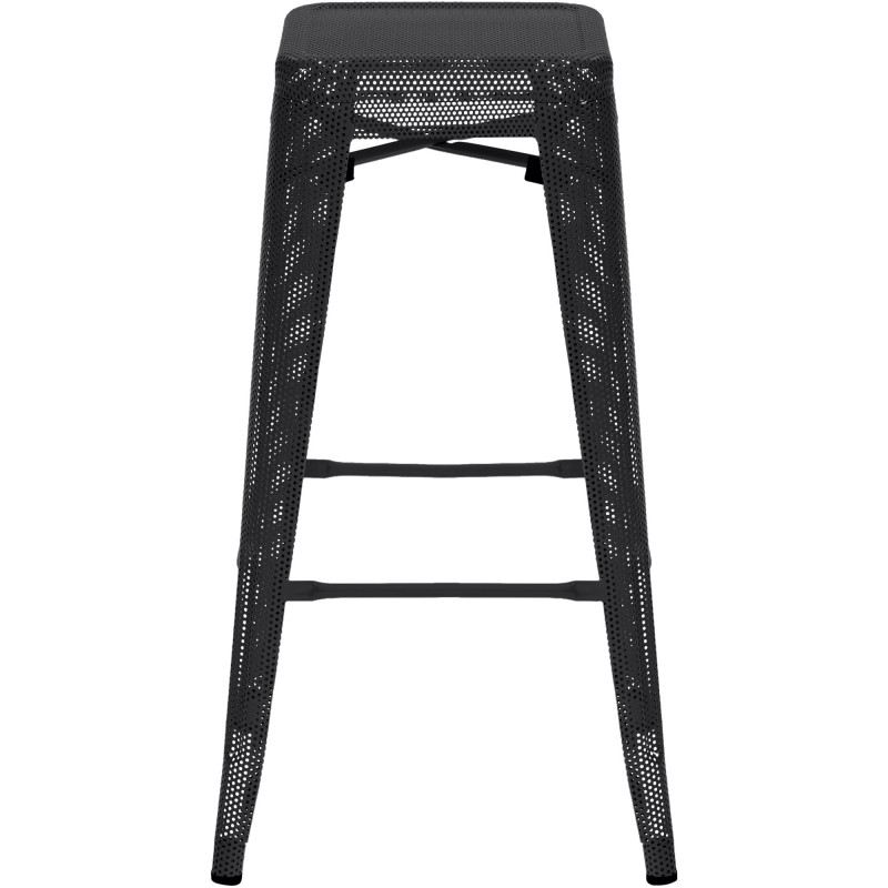 Set di 4 sgabelli da bar Fletcher, neri