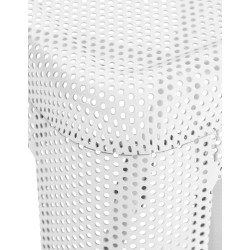 Juego de 4 taburetes de bar Fletcher, blancos