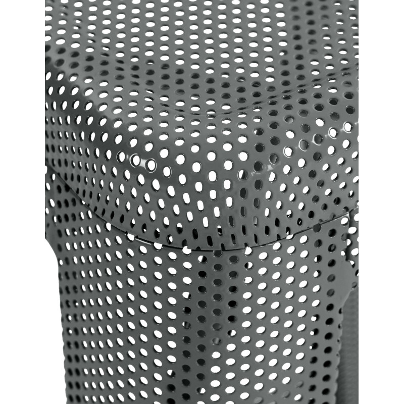 Conjunto de 4 banquetas de bar Fletcher, cinza