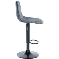 Ensemble de 2 tabourets de bar Lex en similicuir gris B