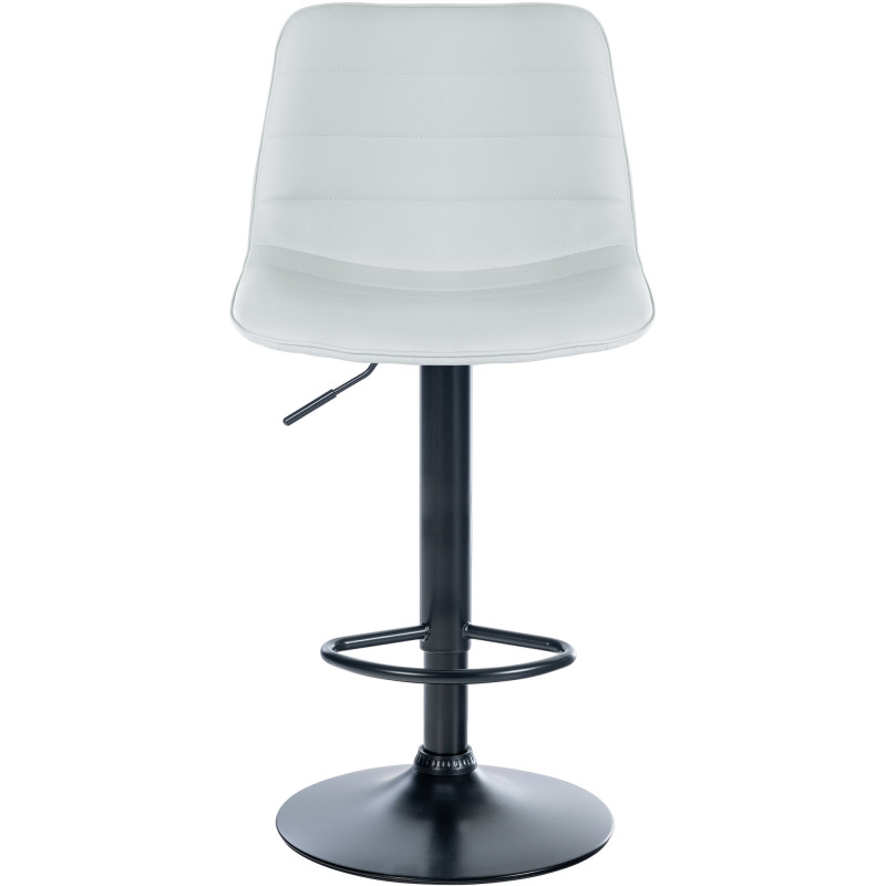 Set di 2 sgabelli da bar Lex, similpelle, bianco