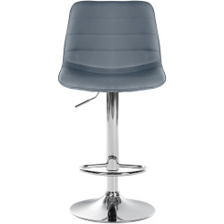 Conjunto de 2 banquetas Lex em couro sintético cinza