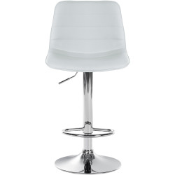 Ensemble de 2 tabourets de bar Lex, similicuir, blanc