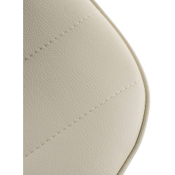 Conjunto de 2 banquetas Lex, em couro sintético, tamanho W, cor creme.