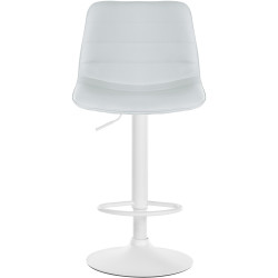 Ensemble de 2 tabourets de bar Lex, similicuir, blanc
