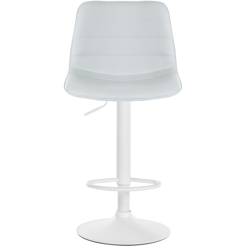 Ensemble de 2 tabourets de bar Lex, similicuir, blanc