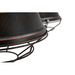 PLAFONNIER BRONKS 4 LUMIÈRES CM 80X80X40 (chaîne cm 80)