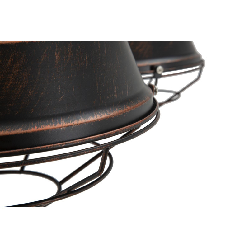 PLAFONNIER BRONKS 4 LUMIÈRES CM 80X80X40 (chaîne cm 80)