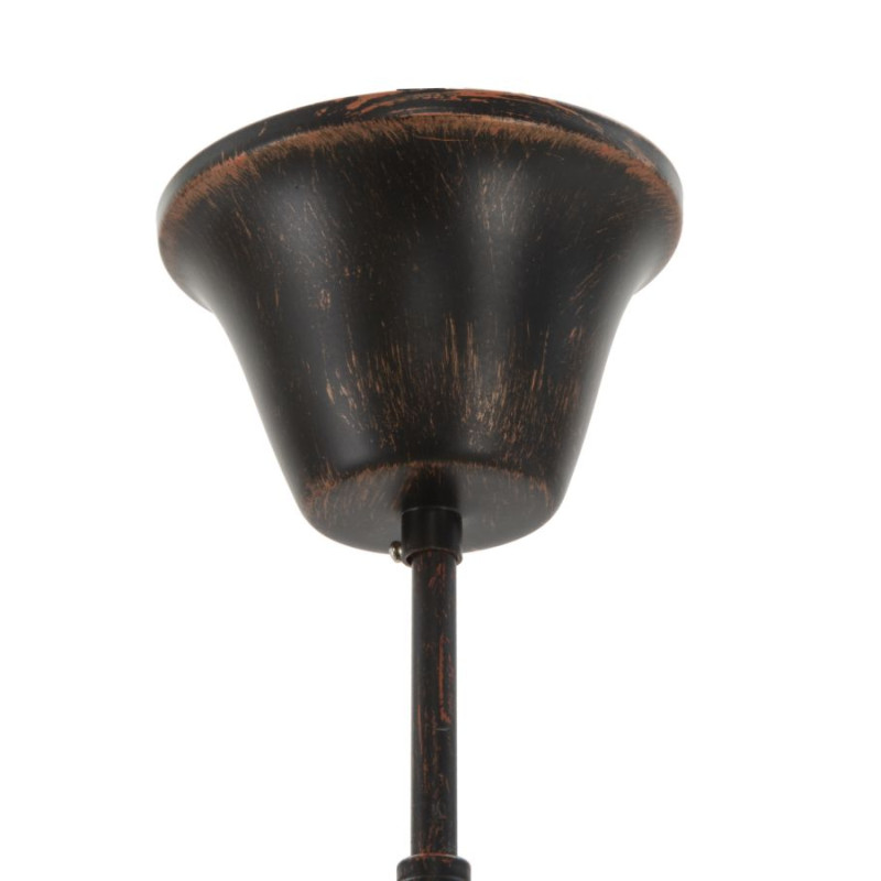 PLAFONNIER BRONKS 4 LUMIÈRES CM 80X80X40 (chaîne cm 80)