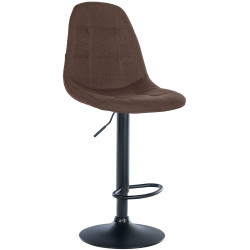 Tabouret de bar Elmore, tissu B, marron