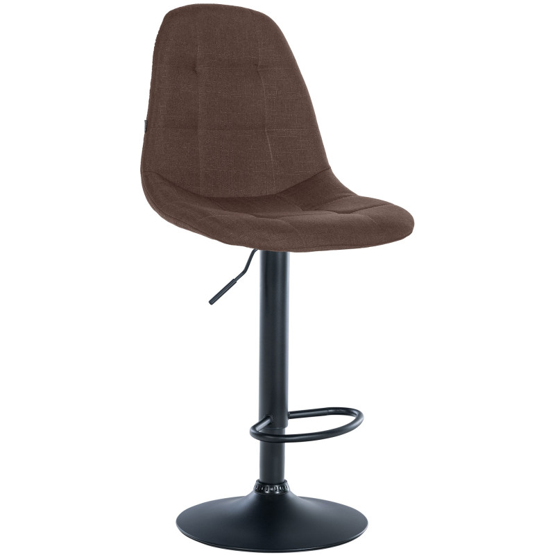 Tabouret de bar Elmore, tissu B, marron