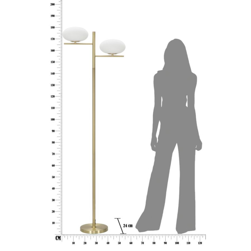 LAMPADAIRE OVALE GLAMY CM 51x24x180