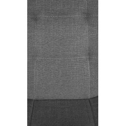 Taburete de bar Elmore, tapizado en tela B, gris