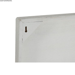 Décoration murale Home ESPRIT Blanc Bois MDF Moderne 80 x 6,5 x 80 cm