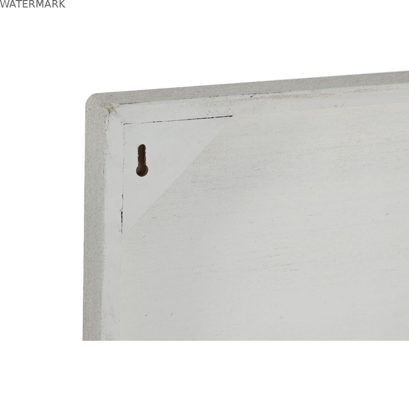 Décoration murale Home ESPRIT Blanc Bois MDF Moderne 80 x 6,5 x 80 cm