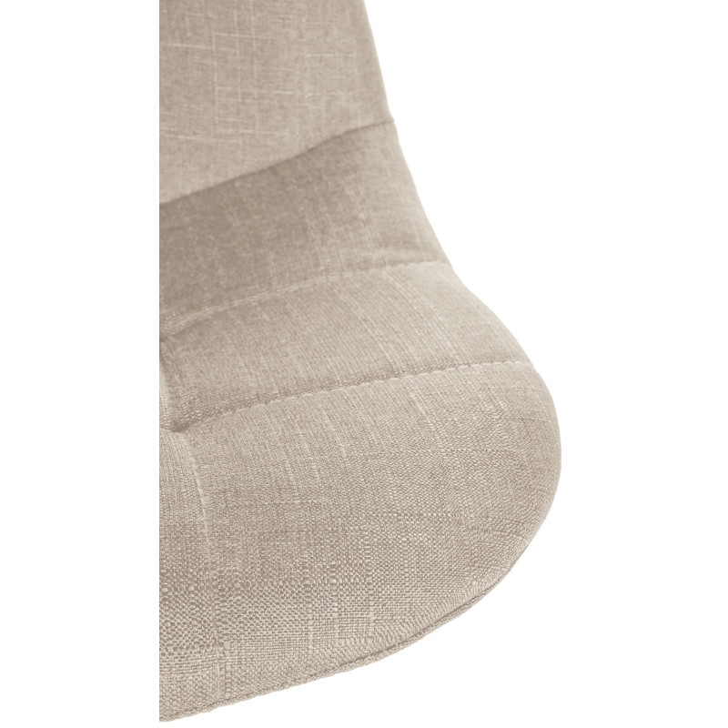 Tabouret de bar Elmore, tissu C, crème