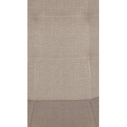 Taburete de bar Elmore, tapizado en tela C, color crema