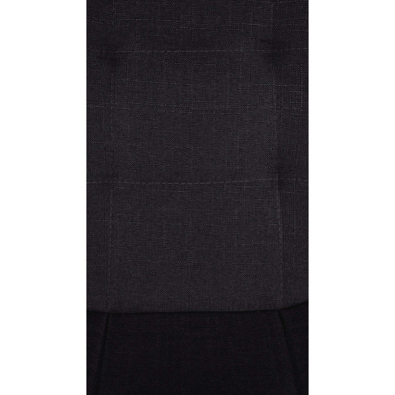 Taburete de bar Elmore, tapizado en tela C, negro