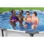 Kit Piscine hors sol tubulaire BESTWAY Steel Pro Max - 396 x 122 cm - Ronde (Livrée avec pompe de filtration, échelle + bâche)