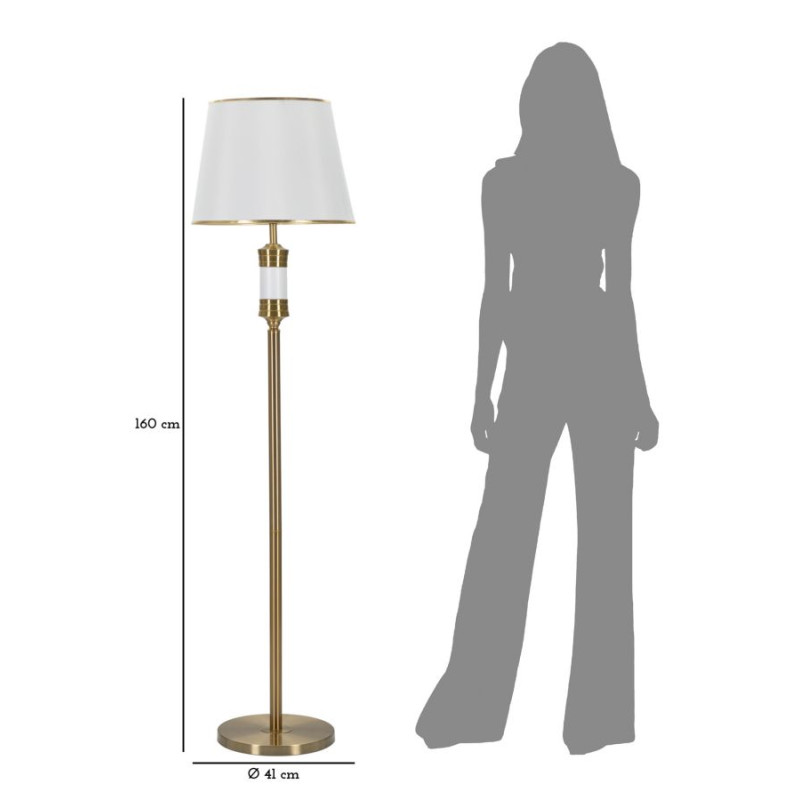 LAMPADAIRE BLANC CM Ø 41X160