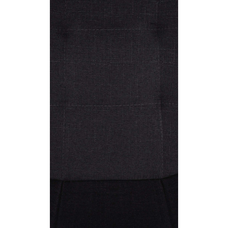 Taburete de bar Elmore, tapizado en tela, negro