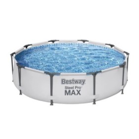 Kit Piscine hors sol tubulaire BESTWAY Steel Pro Max™ - 305 x 76 cm - Ronde (Avec épurateur a cartouche et pompe de filtration)