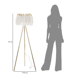 LAMPADAIRE SUR PIED PLUMES CM Ø 46X147