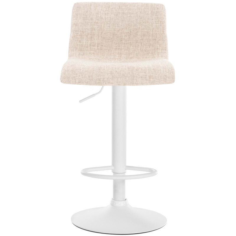 Banqueta de bar Hoover, estofada W, creme