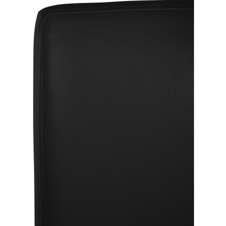 Tabouret de bar Freeport, similicuir, noir