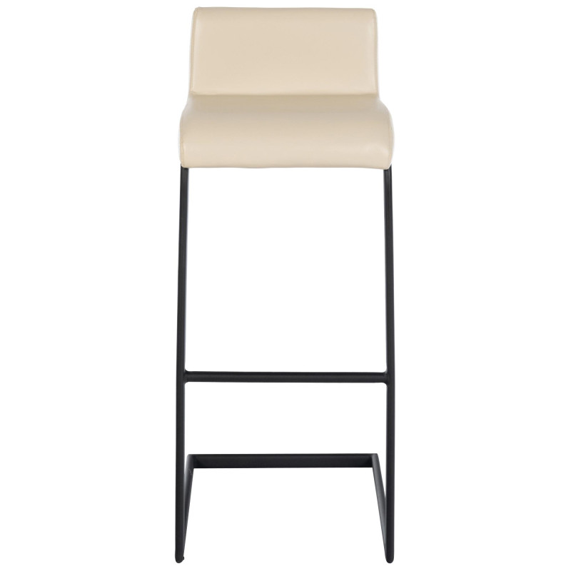 Set di 2 sgabelli da bar Newport B, similpelle, crema