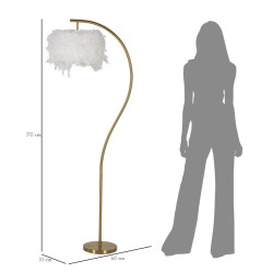 LAMPADAIRE SEMI-ARC CM 60X33X170