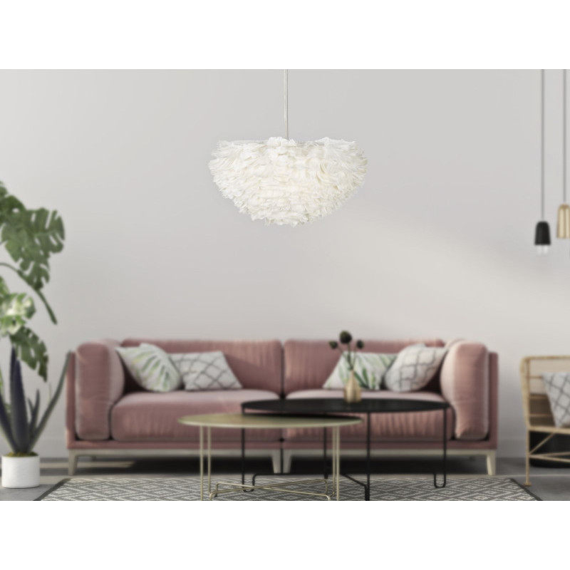 PLAFONNIER PLUME CM Ø 60X30 (hauteur avec câble cm 110)