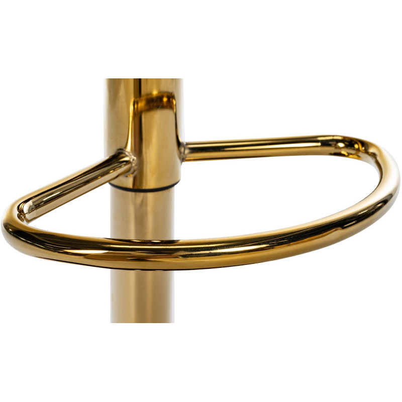 Set di 2 sgabelli da bar Braga Gold in tessuto nero