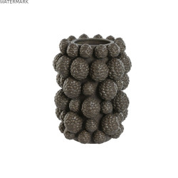Vase Home ESPRIT Marron Grès Ananas 25 x 25 x 31 cm