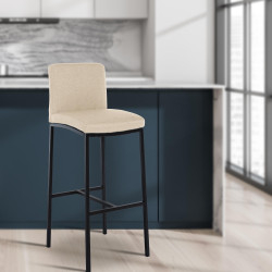 Banqueta de bar Freeport, tecido B, creme