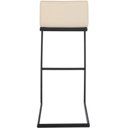 Sgabello da bar Newport, similpelle, B, crema